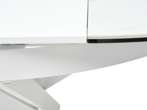 Стол TRENTO 120 HIGH GLOSS STATUARIO Белый мрамор глянцевый, керамика/ белый каркас, ®DISAUR в Нягани - nyagan.ok-mebel.com | фото 9