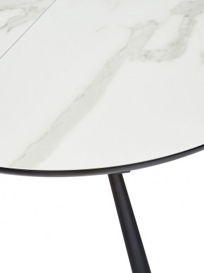 Стол VOLAND BIANCO TL-45 испанская керамика/ BLACK "белый мрамор" М-City в Нягани - nyagan.ok-mebel.com | фото 2