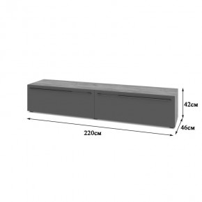 СТОУН С72 Тумба ТВ (золотой дуб/графит) в Нягани - nyagan.ok-mebel.com | фото 2