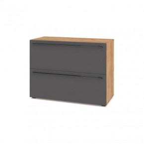 СТОУН С81 Комод (золотой дуб/графит) в Нягани - nyagan.ok-mebel.com | фото