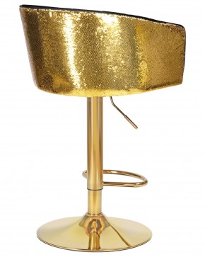 Стул барный DOBRIN DARCY GOLD SHINY, черный велюр с золотыми пайетками в Нягани - nyagan.ok-mebel.com | фото 4