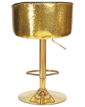 Стул барный DOBRIN DARCY GOLD SHINY, черный велюр с золотыми пайетками в Нягани - nyagan.ok-mebel.com | фото 5