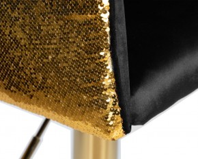 Стул барный DOBRIN DARCY GOLD SHINY, черный велюр с золотыми пайетками в Нягани - nyagan.ok-mebel.com | фото 7