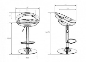 Стул барный DOBRIN DISCO LM-1010 (белый) в Нягани - nyagan.ok-mebel.com | фото 2