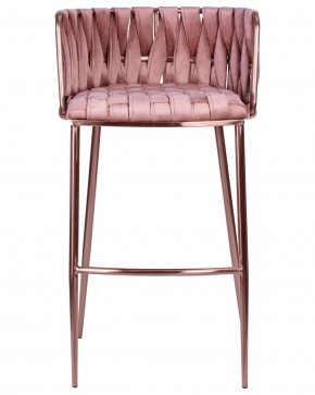 Стул барный DOBRIN EMMA ROSE GOLD, розовый велюр (VF-10) в Нягани - nyagan.ok-mebel.com | фото 6