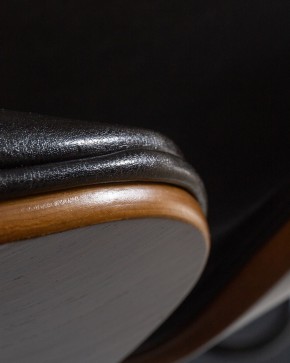 Стул барный DOBRIN JACK BLACK, цвет черный глянец PU ABD 002 в Нягани - nyagan.ok-mebel.com | фото 2