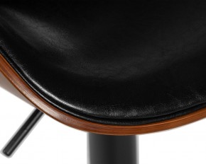 Стул барный DOBRIN KARTER BLACK, коричневый орех дерево (BWW), черный PU в Нягани - nyagan.ok-mebel.com | фото 8