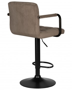 Стул барный DOBRIN KRUGER ARM BLACK, какао вельвет (LAR-E2041-05) в Нягани - nyagan.ok-mebel.com | фото 4