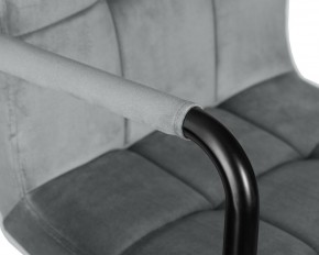 Стул барный DOBRIN KRUGER ARM BLACK, серый велюр (MJ9-75) в Нягани - nyagan.ok-mebel.com | фото 7