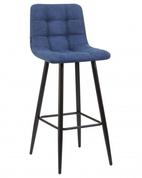 Стул барный DOBRIN NICOLE, черные матовые ножки, синяя ткань (UF860-14B) в Нягани - nyagan.ok-mebel.com | фото