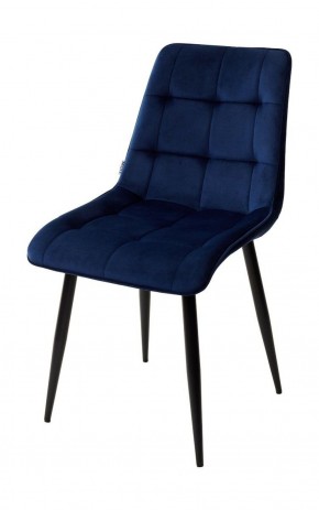 Стул CHIC BLUVEL-86 NAVY BLUE / черный каркас М-City в Нягани - nyagan.ok-mebel.com | фото