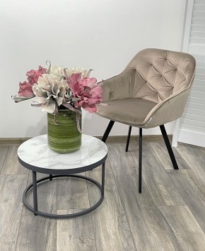 Стул GALE 360 град. поворот. BLUVEL-40 BEIGE, велюр/ черный каркас, М-City в Нягани - nyagan.ok-mebel.com | фото 2