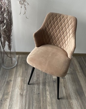 Стул HERMAN 360 град. БЕЖЕВЫЙ #5, велюр / черный каркас М-City в Нягани - nyagan.ok-mebel.com | фото 2