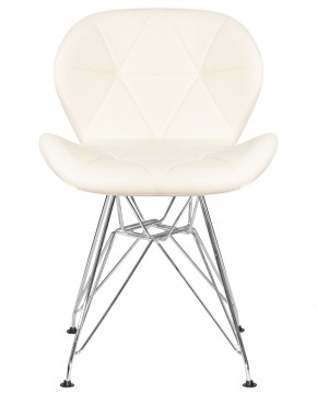 Стул обеденный DOBRIN BUTTERFLY CHROME, ножки хром, цвет кремовый в Нягани - nyagan.ok-mebel.com | фото 6