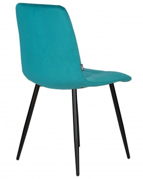 Стул обеденный DOBRIN CHILLY, Морской волны Holland 56, основание черное в Нягани - nyagan.ok-mebel.com | фото 4