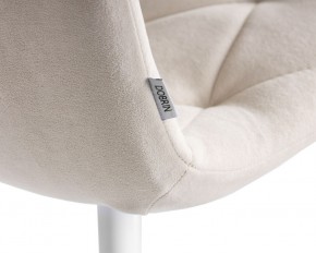 Стул обеденный DOBRIN CHILLY ROMBO, Бежевый Simple 44, основание белое в Нягани - nyagan.ok-mebel.com | фото 10
