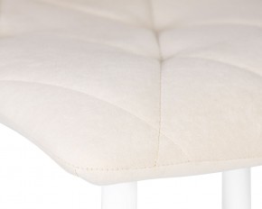 Стул обеденный DOBRIN CHILLY ROMBO, Бежевый Simple 44, основание белое в Нягани - nyagan.ok-mebel.com | фото 7