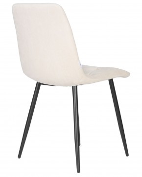 Стул обеденный DOBRIN CHILLY ROMBO, Бежевый Simple 44, основание черный в Нягани - nyagan.ok-mebel.com | фото 4
