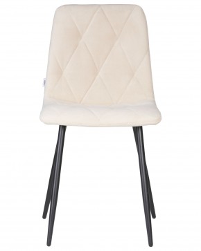 Стул обеденный DOBRIN CHILLY ROMBO, Бежевый Simple 44, основание черный в Нягани - nyagan.ok-mebel.com | фото 6