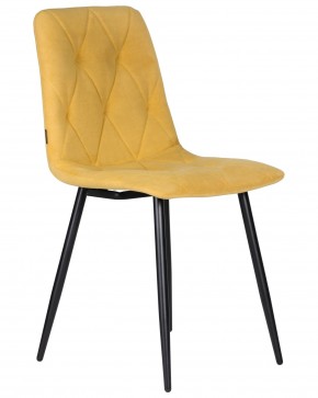 Стул обеденный DOBRIN CHILLY ROMBO, Горчичный Simple 15, основание черное в Нягани - nyagan.ok-mebel.com | фото 2