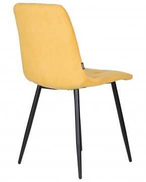 Стул обеденный DOBRIN CHILLY ROMBO, Горчичный Simple 15, основание черное в Нягани - nyagan.ok-mebel.com | фото 4