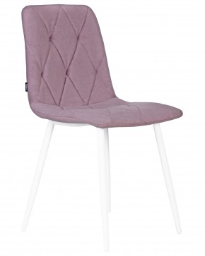 Стул обеденный DOBRIN CHILLY ROMBO, Лавандовый Simple 48, основание белый в Нягани - nyagan.ok-mebel.com | фото 2