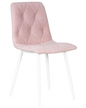 Стул обеденный DOBRIN CHILLY ROMBO, Розовый Simple 03, основание белый в Нягани - nyagan.ok-mebel.com | фото