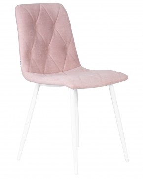 Стул обеденный DOBRIN CHILLY ROMBO, Розовый Simple 03, основание белый в Нягани - nyagan.ok-mebel.com | фото 2