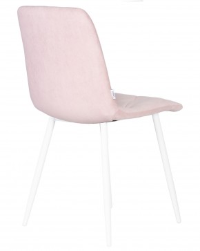 Стул обеденный DOBRIN CHILLY ROMBO, Розовый Simple 03, основание белый в Нягани - nyagan.ok-mebel.com | фото 4