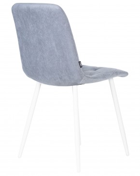 Стул обеденный DOBRIN CHILLY ROMBO, Серо-голубой Simple 26, основание белый в Нягани - nyagan.ok-mebel.com | фото 4