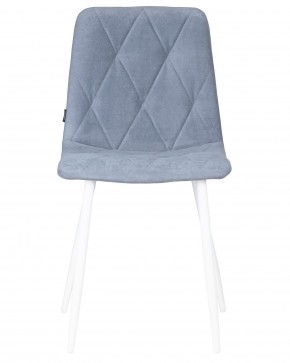 Стул обеденный DOBRIN CHILLY ROMBO, Серо-голубой Simple 26, основание белый в Нягани - nyagan.ok-mebel.com | фото 6