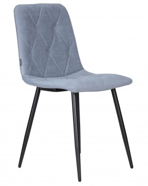 Стул обеденный DOBRIN CHILLY ROMBO, Серо-голубой Simple 26, основание черное в Нягани - nyagan.ok-mebel.com | фото 2
