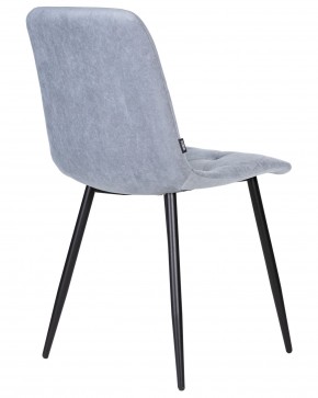 Стул обеденный DOBRIN CHILLY ROMBO, Серо-голубой Simple 26, основание черное в Нягани - nyagan.ok-mebel.com | фото 4
