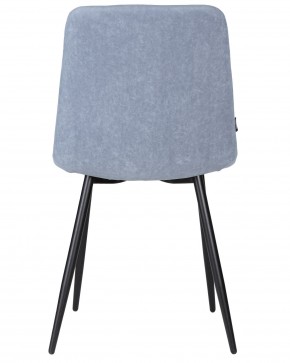 Стул обеденный DOBRIN CHILLY ROMBO, Серо-голубой Simple 26, основание черное в Нягани - nyagan.ok-mebel.com | фото 5
