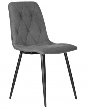 Стул обеденный DOBRIN CHILLY ROMBO, Серый Simple 33, основание черное в Нягани - nyagan.ok-mebel.com | фото 2