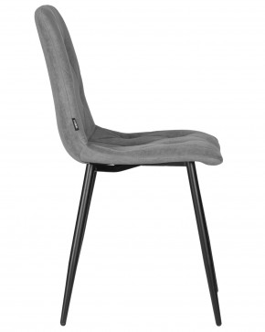 Стул обеденный DOBRIN CHILLY ROMBO, Серый Simple 33, основание черное в Нягани - nyagan.ok-mebel.com | фото 3