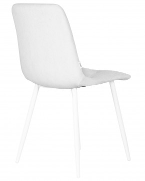 Стул обеденный DOBRIN CHILLY ROMBO, Светло-серый Simple 29, основание белое в Нягани - nyagan.ok-mebel.com | фото 4
