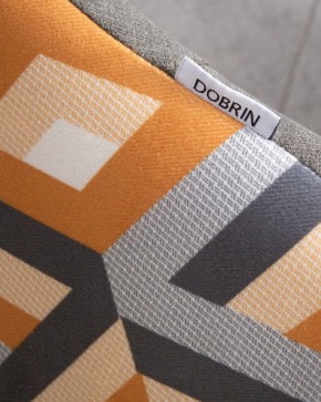 Стул обеденный DOBRIN MARKUS, ЭМАЛЬ ЧЕРНЫЙ МУАР ткань Candy Graphite+Escada Ochre в Нягани - nyagan.ok-mebel.com | фото 10