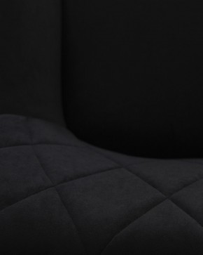 Стул обеденный DOBRIN ROBY, ЭМАЛЬ ЧЕРНЫЙ МУАР велюр Catania Black в Нягани - nyagan.ok-mebel.com | фото 3