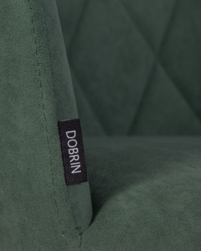 Стул обеденный DOBRIN ROBY, ЭМАЛЬ ЧЕРНЫЙ МУАР велюр Catania Izumrud в Нягани - nyagan.ok-mebel.com | фото 9