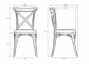Стул обеденный DOBRIN ZILAN, цвет чёрный (B-03) в Нягани - nyagan.ok-mebel.com | фото 9
