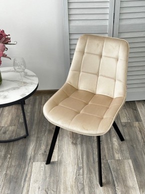 Стул ONION G062-03 светлый беж, велюр/ черный каркас М-City в Нягани - nyagan.ok-mebel.com | фото 2