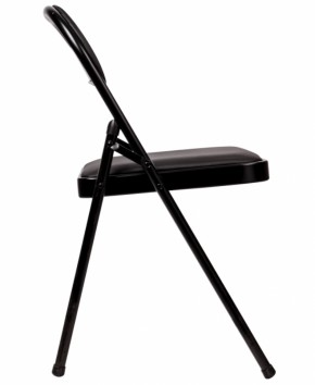 Стул складной BRABIX "Golf Plus CF-003 Комфорт" (черный каркас, кожзам черный) 531566 в Нягани - nyagan.ok-mebel.com | фото 4