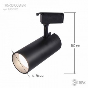 Светильник на штанге Эра  TR5-30 COB BK в Нягани - nyagan.ok-mebel.com | фото 5