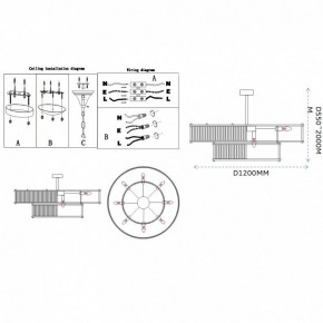 Светильник на штанге Imperiumloft RH Marais Round Chandelier 40,2668 в Нягани - nyagan.ok-mebel.com | фото 11
