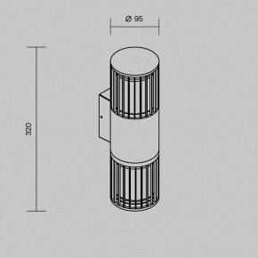 Светильник на штанге Maytoni Alura O492WL-02GF в Нягани - nyagan.ok-mebel.com | фото 5