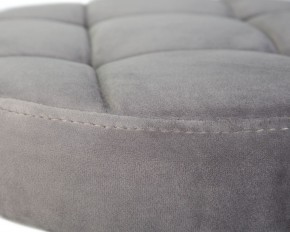 Табурет барный DOBRIN BRUNO BLACK, серый велюр (MJ9-75) в Нягани - nyagan.ok-mebel.com | фото 4