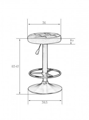 Табурет барный DOBRIN BRUNO LM-5008 (фиолетовый) в Нягани - nyagan.ok-mebel.com | фото 2