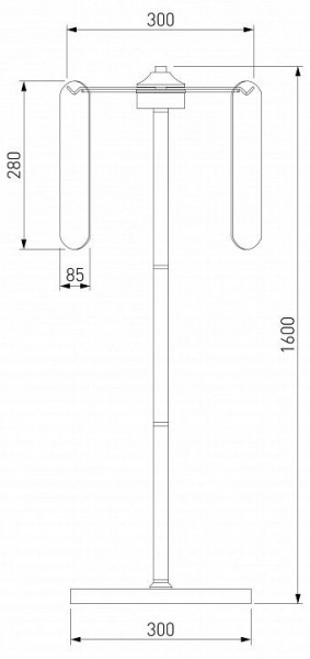 Торшер Eurosvet Claire 01171/3 золото в Нягани - nyagan.ok-mebel.com | фото 3