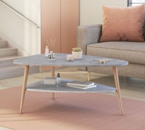 ТРИО Стол журнальный (бетон) в Нягани - nyagan.ok-mebel.com | фото